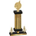 Premium Single Gold Glacier Victory Volleyball Trophy