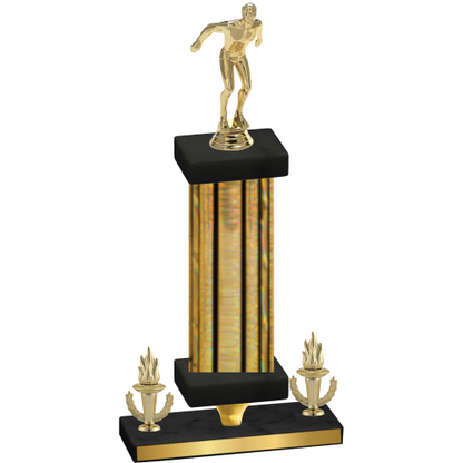 Premium Single Gold Glacier Victory Swimming Trophy