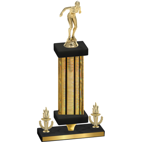 Premium Single Gold Glacier Victory Tennis Trophy