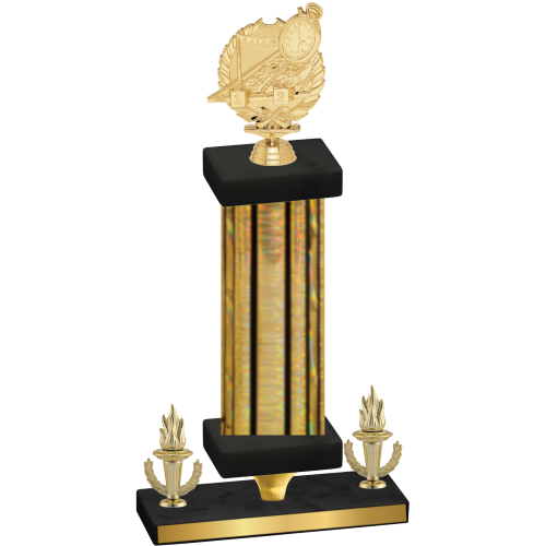 Premium Single Gold Glacier Victory Swimming Trophy