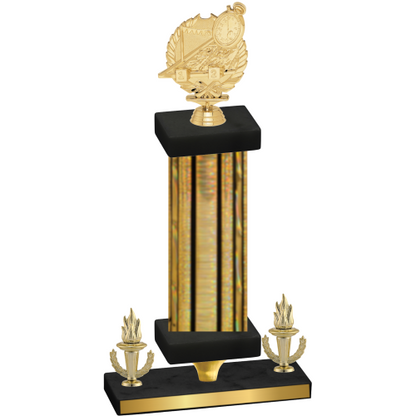 Premium Single Gold Glacier Victory Swimming Trophy