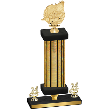 Premium Single Gold Glacier Year Swimming Trophy