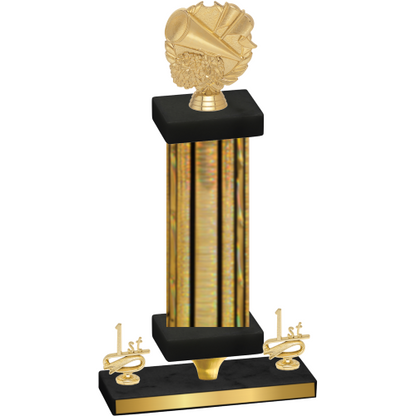 Premium Single Gold Glacier First Place Cheerleading Trophy