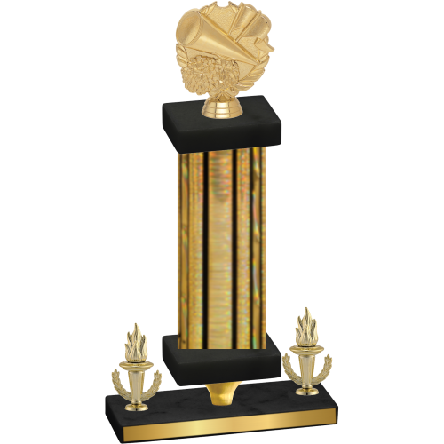 Premium Single Gold Glacier Victory Cheerleading Trophy