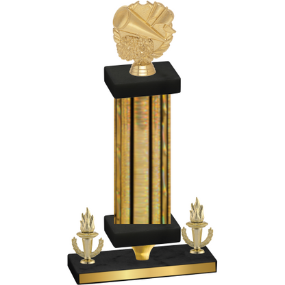Premium Single Gold Glacier Victory Cheerleading Trophy