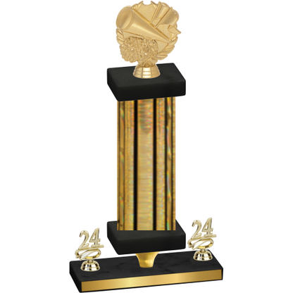Premium Single Gold Glacier Year Cheerleading Trophy