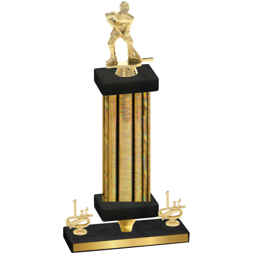 Premium Single Gold Glacier First Place Hockey Trophy