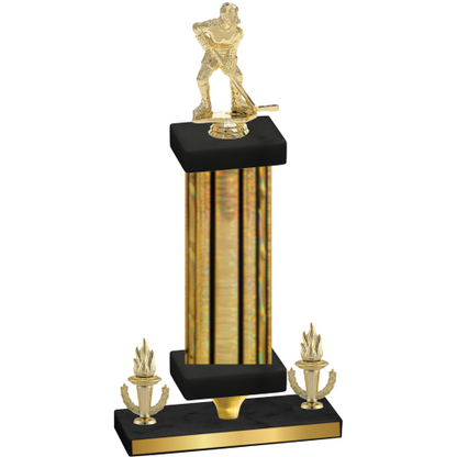 Premium Single Gold Glacier Victory Hockey Trophy