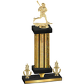 Premium Single Gold Glacier Victory Lacrosse Trophy