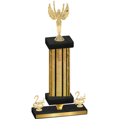 Premium Single Gold Glacier Second Place Victory Trophy