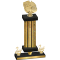 Premium Single Gold Glacier Second Place Basketball Trophy