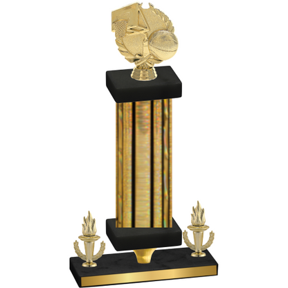 Premium Single Gold Glacier Victory Basketball Trophy