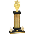 Premium Single Gold Glacier Fourth Place Pickleball Trophy