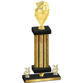 Premium Single Gold Glacier Year Pickleball Trophy