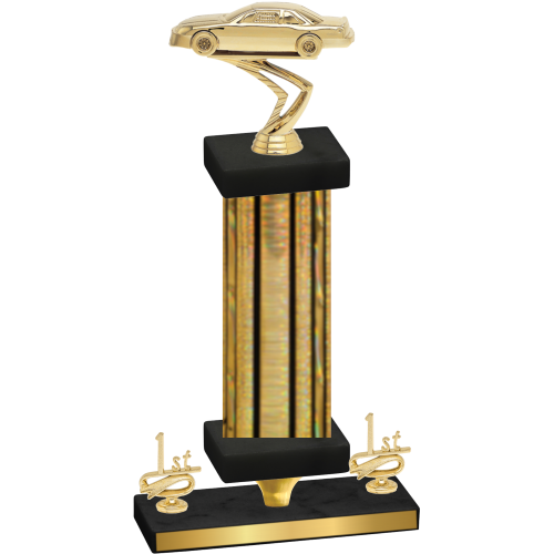Premium Single Gold Glacier First Place Cars Trophy