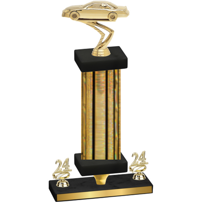 Premium Single Gold Glacier Year Cars Trophy