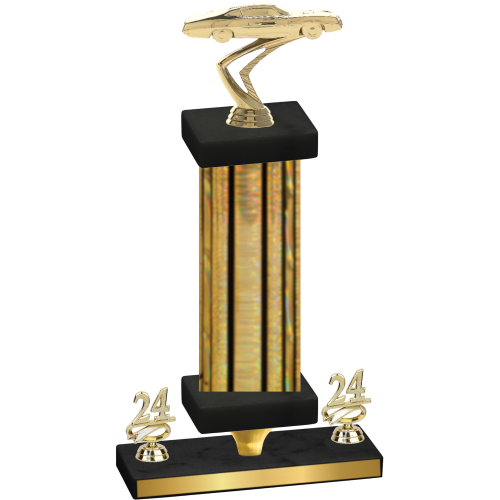 Premium Single Gold Glacier Year Cars Trophy