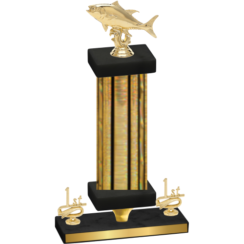 Premium Single Gold Glacier First Place Fishing Trophy