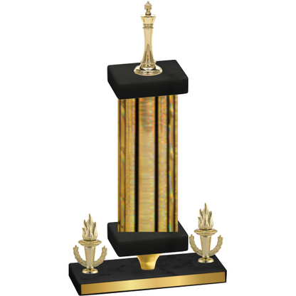 Premium Single Gold Glacier Victory Chess Trophy