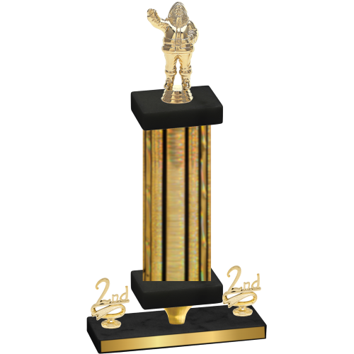Premium Single Gold Glacier Second Place Holiday Trophy