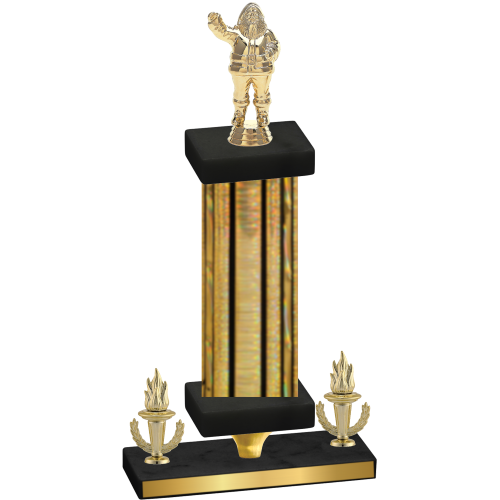 Premium Single Gold Glacier Victory Holiday Trophy
