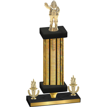 Premium Single Gold Glacier Victory Holiday Trophy