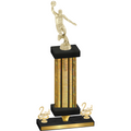 Premium Single Gold Glacier Second Place Basketball Trophy