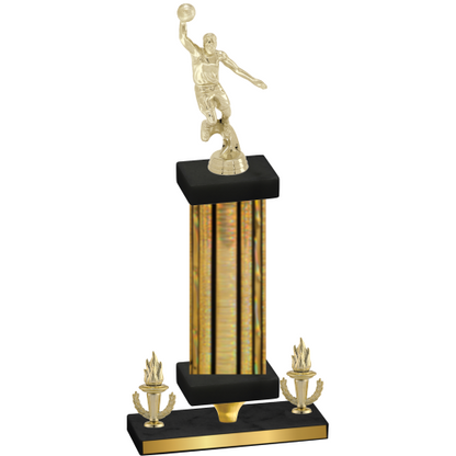 Premium Single Gold Glacier Victory Basketball Trophy