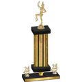 Premium Single Gold Glacier Year Majorette Trophy