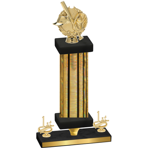 Premium Single Gold Glacier First Place Baseball Trophy