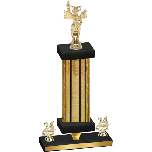 Premium Single Gold Glacier Year Academics Trophy