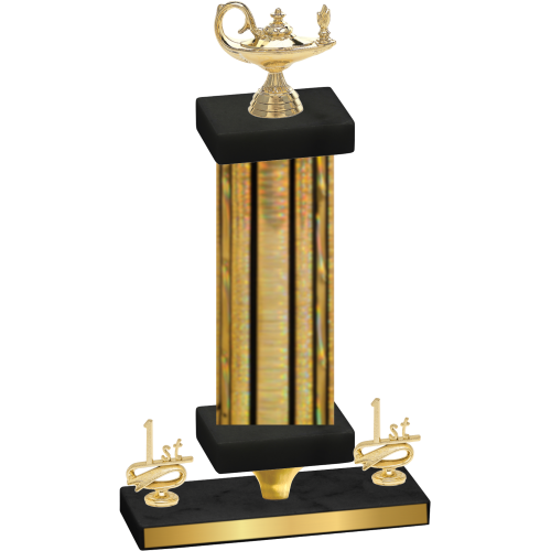 Premium Single Gold Glacier First Place Academics Trophy