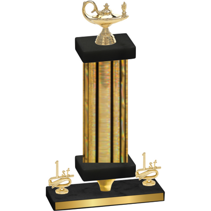 Premium Single Gold Glacier First Place Academics Trophy
