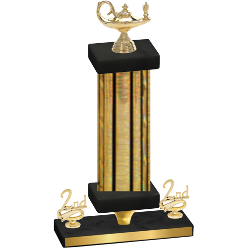 Premium Single Gold Glacier Second Place Academics Trophy