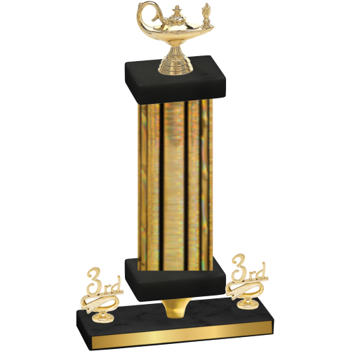 Premium Single Gold Glacier Third Place Academics Trophy