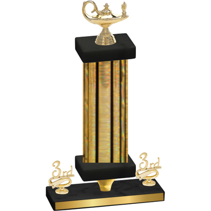 Premium Single Gold Glacier Third Place Academics Trophy