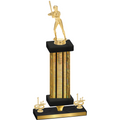Premium Single Gold Glacier First Place Softball Trophy
