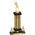 Premium Single Gold Glacier Victory Softball Trophy