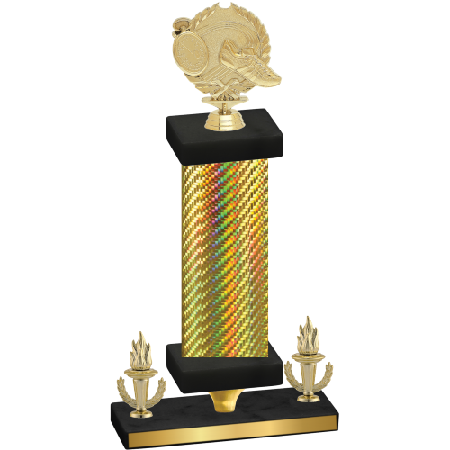 Premium Single Gold Carbon Fiber Victory Running Trophy