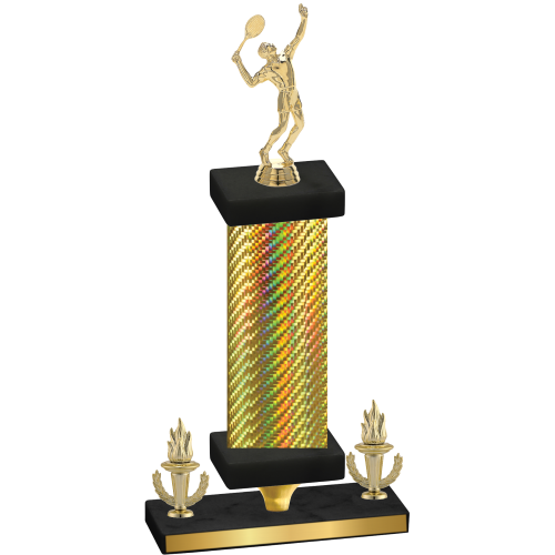 Premium Single Gold Carbon Fiber Victory Tennis Trophy