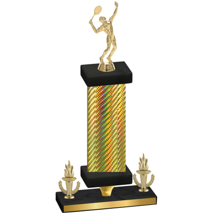 Premium Single Gold Carbon Fiber Victory Tennis Trophy
