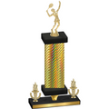 Premium Single Gold Carbon Fiber Victory Tennis Trophy