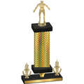 Premium Single Gold Carbon Fiber Victory Wrestling Trophy
