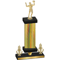Premium Single Gold Carbon Fiber Victory Volleyball Trophy