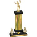 Premium Single Gold Carbon Fiber Victory Volleyball Trophy