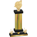 Premium Single Gold Carbon Fiber First Place Swimming Trophy