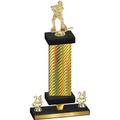 Premium Single Gold Carbon Fiber Year Hockey Trophy