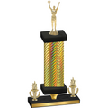 Premium Single Gold Carbon Fiber Victory Victory Trophy