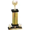 Premium Single Gold Carbon Fiber Fourth Place Victory Trophy