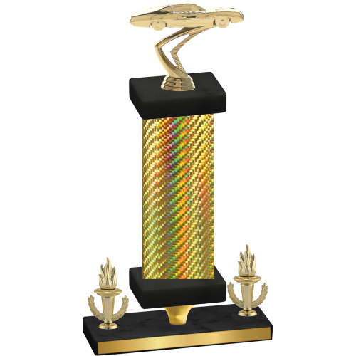 Premium Single Gold Carbon Fiber Victory Cars Trophy